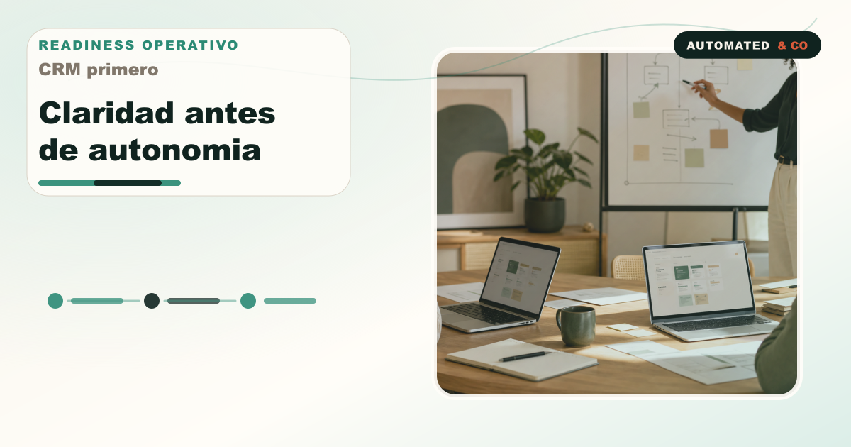 Banner visual: CRM primero: como saber si tu empresa esta lista para agentes de IA